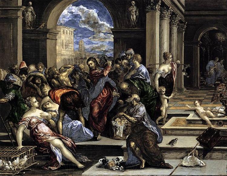 El Greco The Purification of the Temple Germany oil painting art